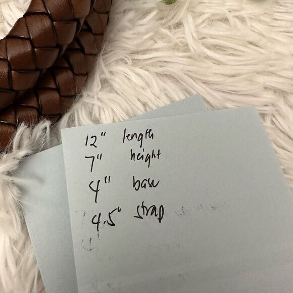 BANANA REPUBLIC Purple Suede Braided Leather Handle Zip Top Satchel Hand Bag - Picture 10 of 10